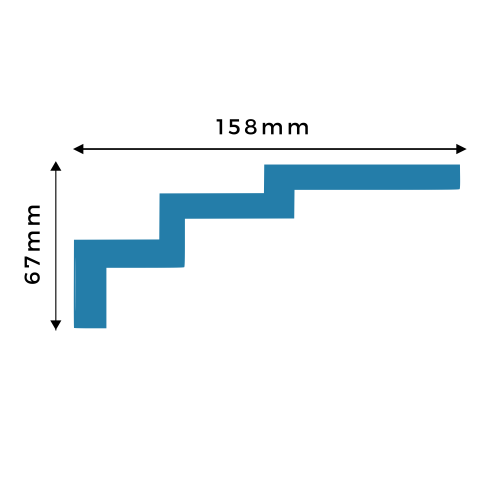 SL002 shadow line cornice profile