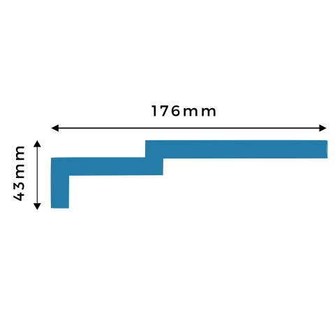 SL004 shadow line cornice profile