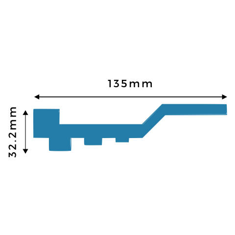 SL006 shadow line cornice profile